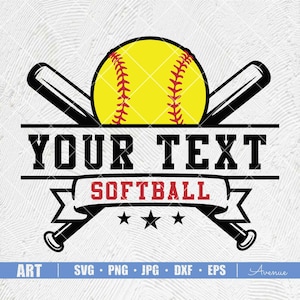 Softball SVG PNG, Softball Maskottchen svg, Softball Team-Vorlage, Maskottchen Vorlage svg, Softball-Shirt, Softball Mama, Teamvorlage, Teamlogo