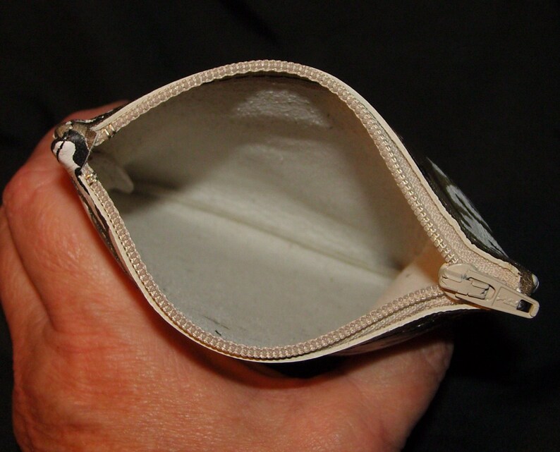 Desert Camo Print LEATHER Zip Wallet