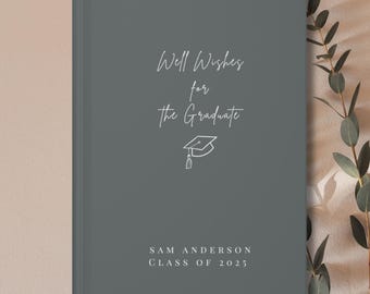 Graduation Well Wishes, Graduation Guest Book, Graduation Sign in Book, Advice for the Grad, Guest Book Grad, Class of 2025, Grad Party Book