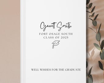 Graduation Well Wishes, Graduation Guest Book, Graduation Sign in Book, Advice for the Grad, Guest Book Grad, Class of 2025, Grad Party Book