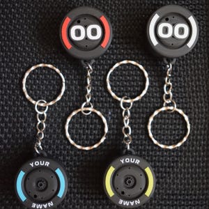 Customized F1 Keychain | Custom Name and Number | Motorsport and SimRacing Gift | Motorsport Gift | Customized Charm for Backpack