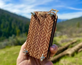 Adventure Flower Press - Dark Herringbone