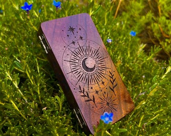 Moonlight Walnut Stash Case