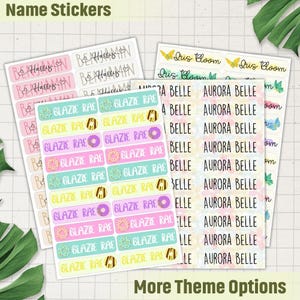 Custom Name Stickers, Butterflies Kindergarten Labels Name Labels, Daycare Name Labels, Preschool Name Labels, Waterproof Name Labels