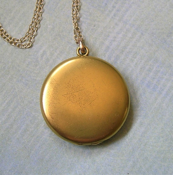 Antique Art Nouveau Gold Filled Locket Necklace, … - image 6