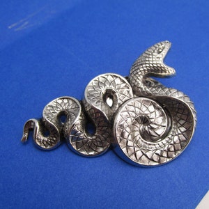 Snake Pin Snakes Brooch Serpent Jewelry Large Open mouth snake Pins MyElegantThings