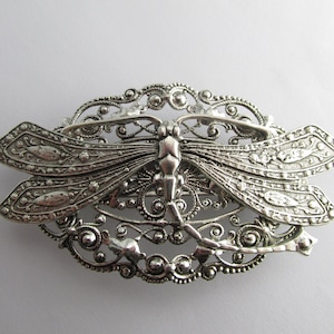 Dragonfly hair clips dragonfly barrettes Vintage Hair barrette bridal hair ornaments filigree barrette Bridal Hair barrettes