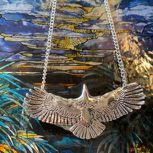 Eagle necklace southwest jewelry MyElegantThings Silver Hawk Necklace