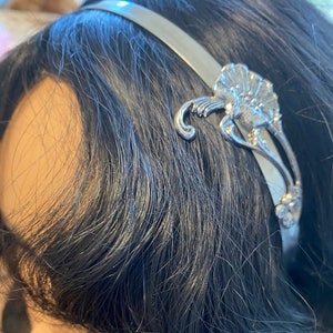 Art Deco Poppy Hair Band Head Band Stainless Steel Vintage Inspired