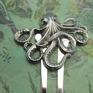 Octopus hair comb Nautical hair accessories Steampunk hair ornaments Large Decorative Hair Comb octopus