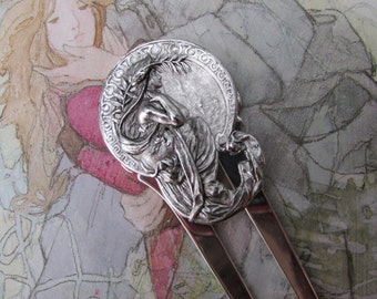 Mucha Art Nouveau hair comb Exotic Lady hair accessories bridal hair ornaments Large Decorative Hair Comb