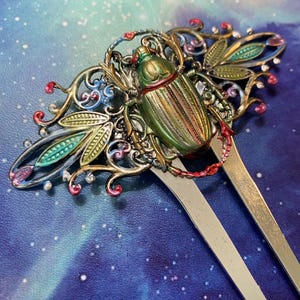 Silver Scarab Beetle Hair Comb Egyptian Hair combs Bridal Hair Accessories Decorative Combs Lucky Life Scarabs Hair Fork
