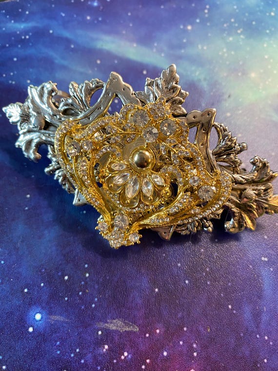 Golden Filigree Clip Hair Accessories Gold Silver Butterfly Hair Clips, Filigree Hair Barrettes  main image 2