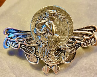 アンティーク バレッタ アール・ヌーヴォー アンティーク バレッタ