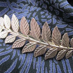 Fern barrette Ferns Hair Clip Thick Hair hair barrette French Clip in Rose Gold- Silver -or Gold enamel Metal USA MyElegantThings