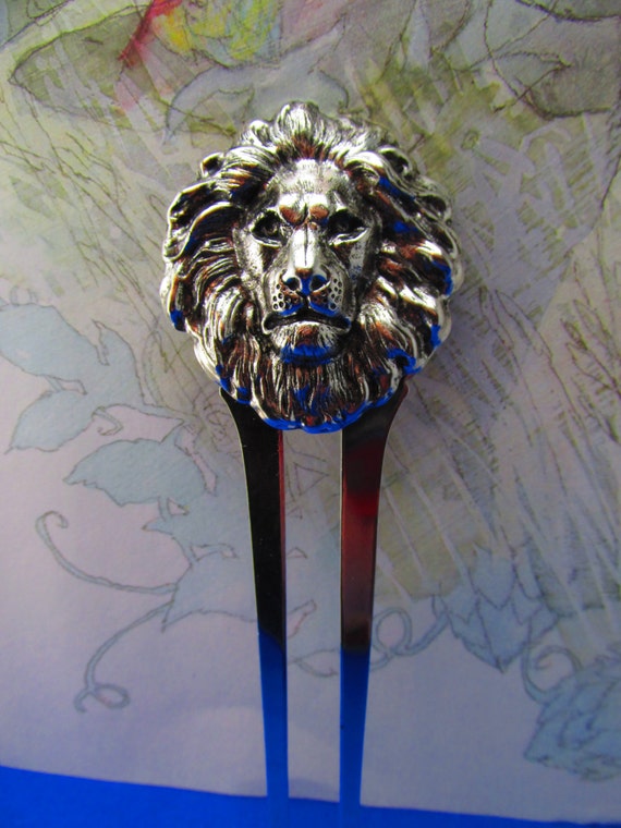 Lion hair comb Exotic Lioness hair accessories br… - image 5