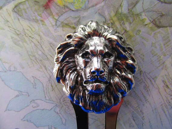 Lion hair comb Exotic Lioness hair accessories br… - image 4