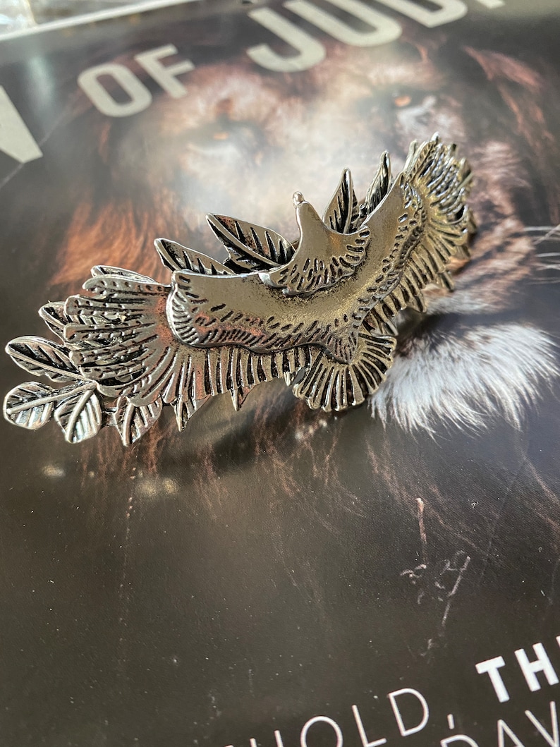 Hawk Hair clip Fern haarclips Soaring majestic eagle door MyElegantThings afbeelding 3