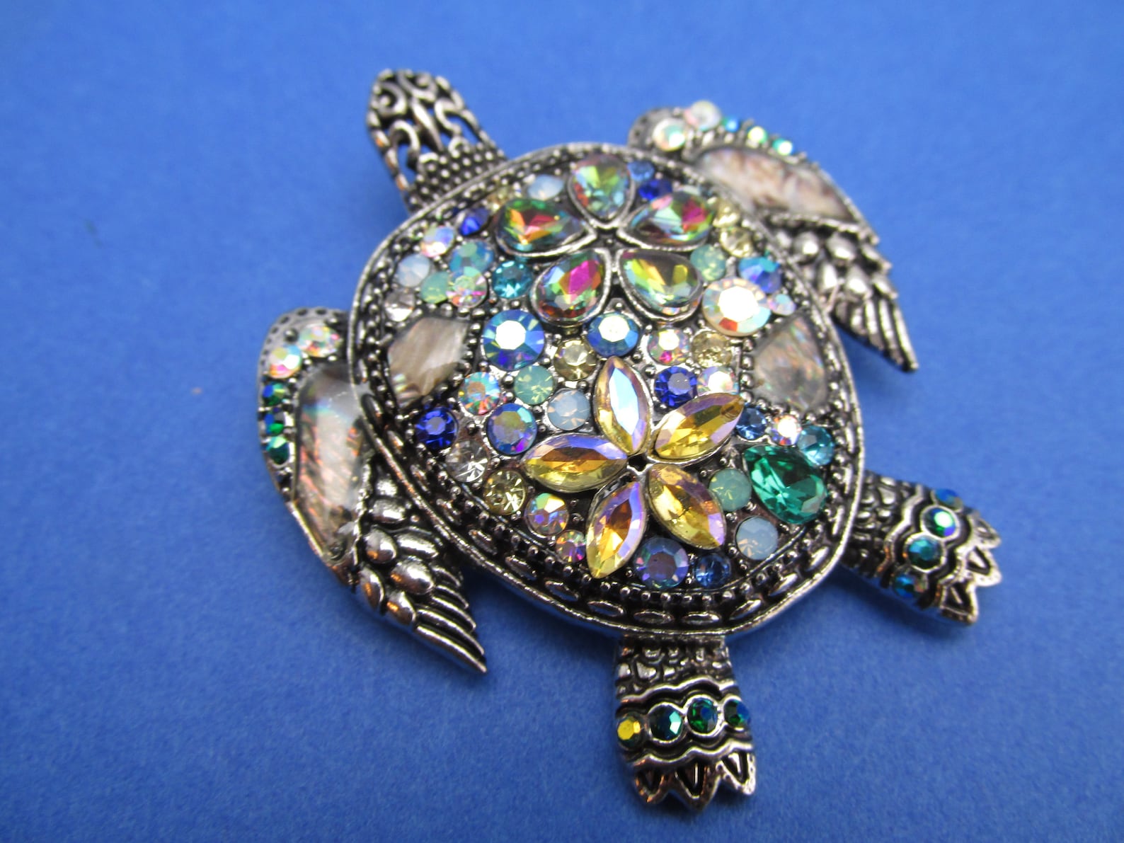 Turtle Pin Sea Turtle Jewelry Brooch Large Statement Piece PIN Etsy