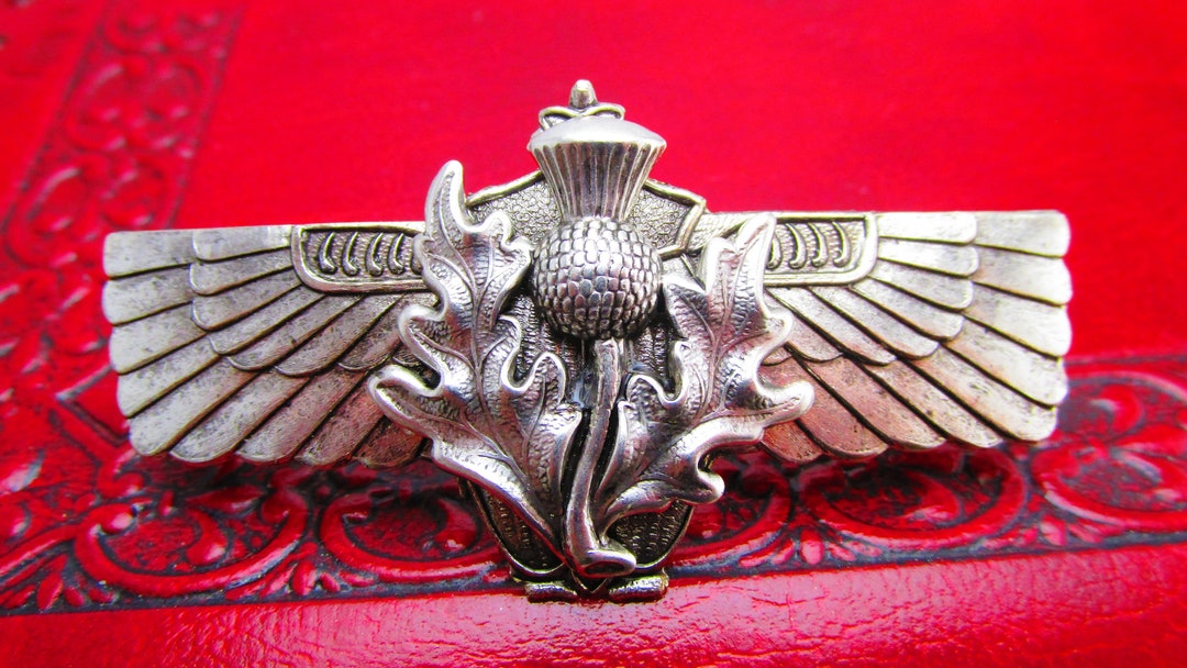 Scottish Thistle Hair Clip French Hair Clip Thistle Hair Clip Etsy