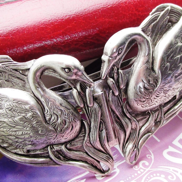 Swans Hair Clip Wedding Hair accessoire Silver Hair Barrette Bridal Hair Accessories Swan Barrette MyElegantThings Swans Hair Clip Wedding Hair accessoires Silver Hair Barrette Bridal Hair Accessories Swan Barrette MyElegantThings Swan