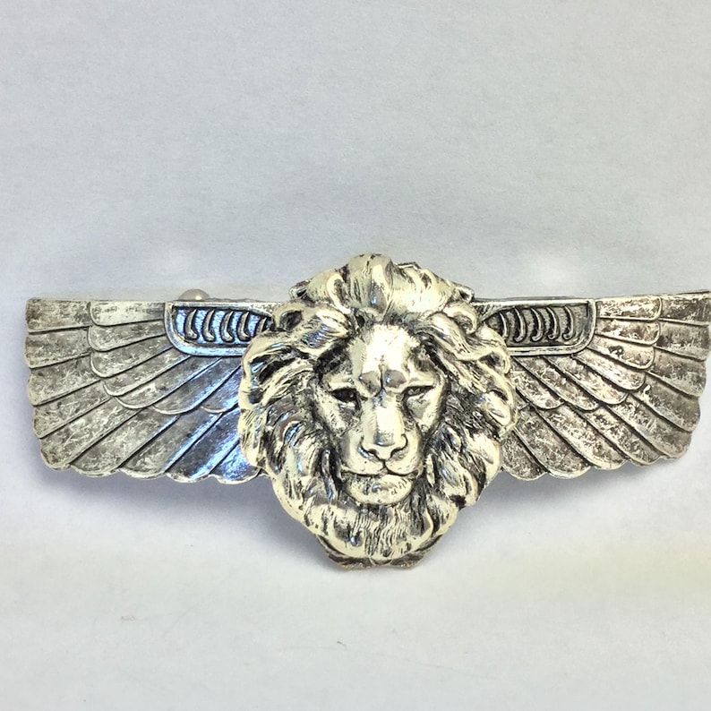 Lions Hair Clip French Hair Clip Egyptian Lion Hair Barrette Etsy