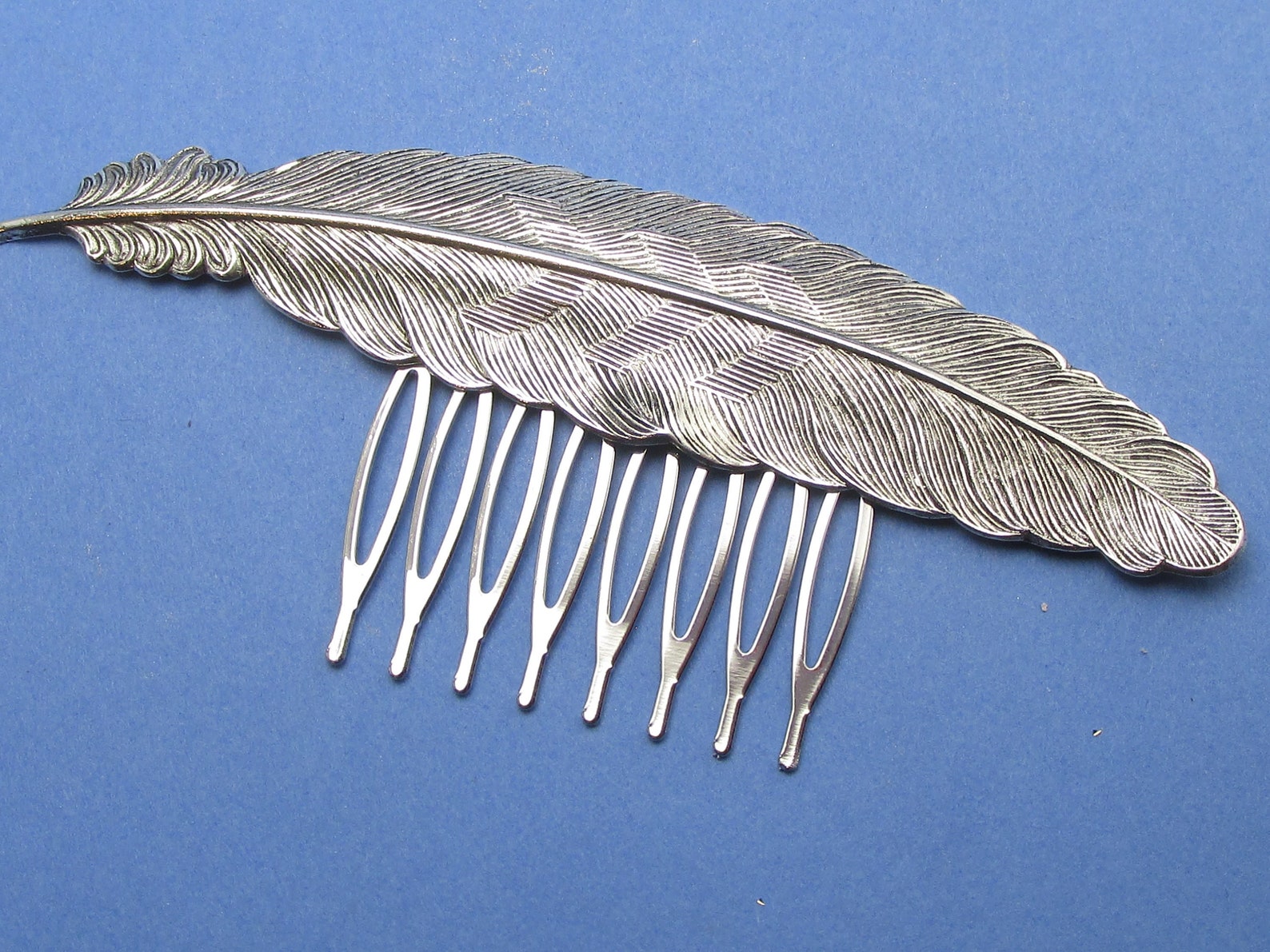 Feather Hair Comb Feathers Decorative Hair Combs Feathers Comb Etsy
