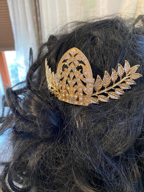 Art Deco Style Hair comb or Headpiece Crown Hair … - image 3