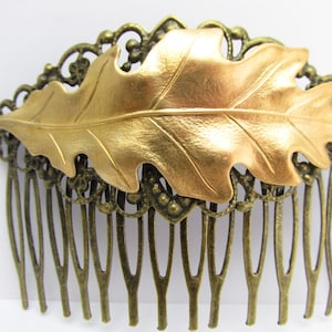 Oak Leaf Hair Comb Woodland Wedding Bridal Hair Accessories Decorative Combs Oak Leaf Hair combs MyElegantThings