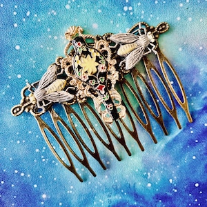 Art Deco Style Hair Comb Bee Bridal Hair Accessories Decorative Combs Unique and Gorgeous MyElegantThings