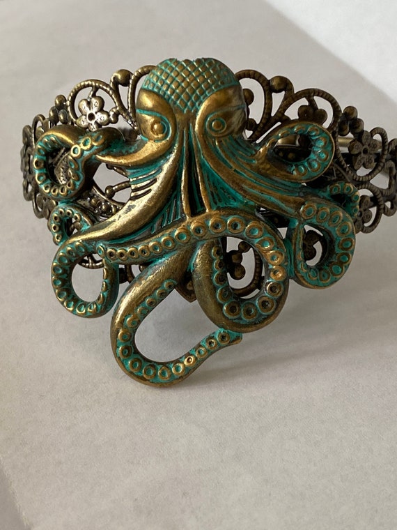 Octopus Brooch Pin Steampunk Jewelry Punk Accessories