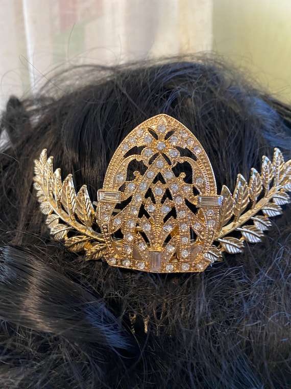 Art Deco Style Hair comb or Headpiece Crown Hair … - image 7