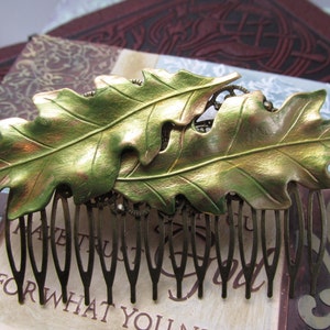 Leaf Hair Comb Woodland Wedding Vintage Hair combs Bridal Hair Accessories Decorative Combs Oak Leaf Hair comb