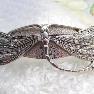 Dragonfly barrette Art Deco style hair clip Gorgeous dragonflys Bridal Hair barrette Art Nouveau