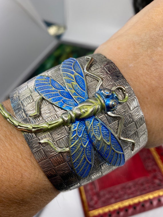 Art Deco Dragonfly bracelet silver Gorgeous Silver