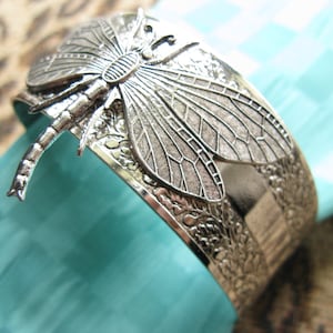 Dragonfly Bracelet Dragonfly Cuff bracelet silver Gorgeous dragonflys Top Selling Shop Top Seller