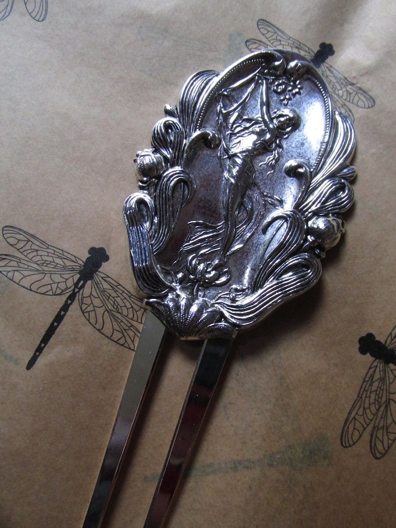 Mucha Art Nouveau Hair Comb Exotic Lady Hair Accessories Etsy