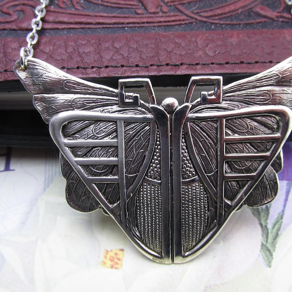Art Deco Scarab Necklace Art Deco styled necklace large statement piece Egyptian flying scarab MyElegantThings