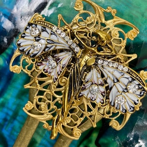 Hair Comb Alphonso Mucha Art Nouveau hair combs Exotic Lady hair accessories bridal hair ornaments Large Decorative hair Comb