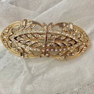 Art Deco Barrette - Etsy