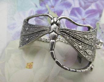 Dragonfly bracelet silver Gorgeous Art Deco Style vintage dragonfly bracelet MyElegantThings