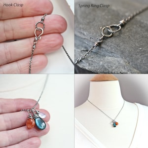 The Equinox Labradorite Moonstone and Sunstone Wire Wrapped Sterling ...