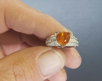 Spessartine Garnet Ring