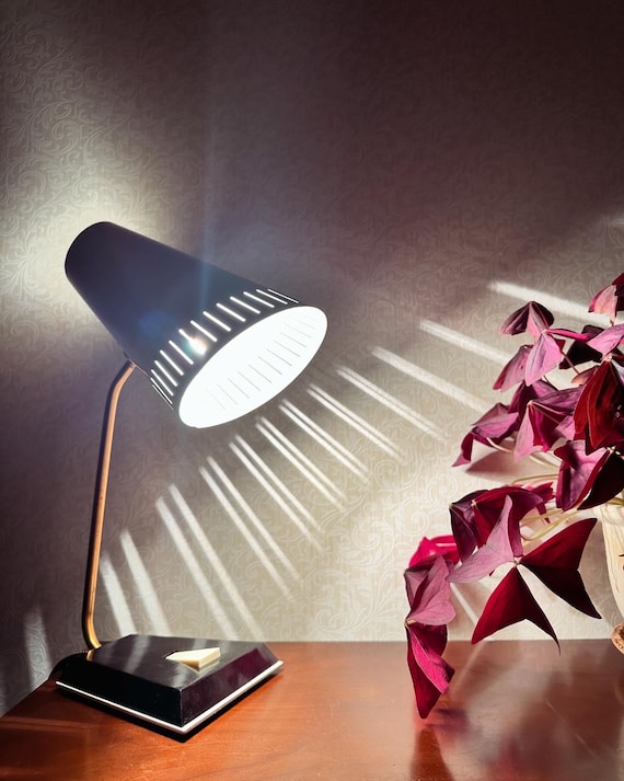 Soviet Vintage Desk Lamp 1974 | Mid Century Industrial Modernism | USSR Lighting