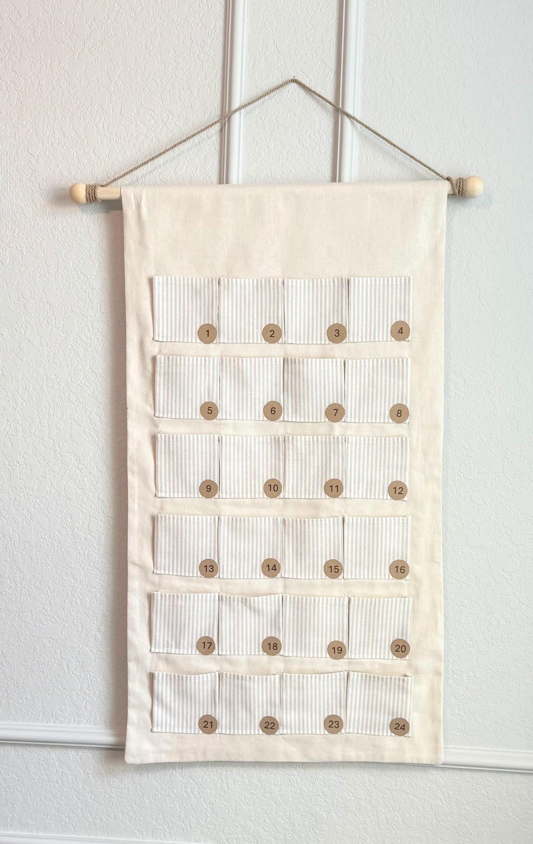 Advent Calendar PDF Sewing Pattern and Tutorial, Organizer, Baby Room ...