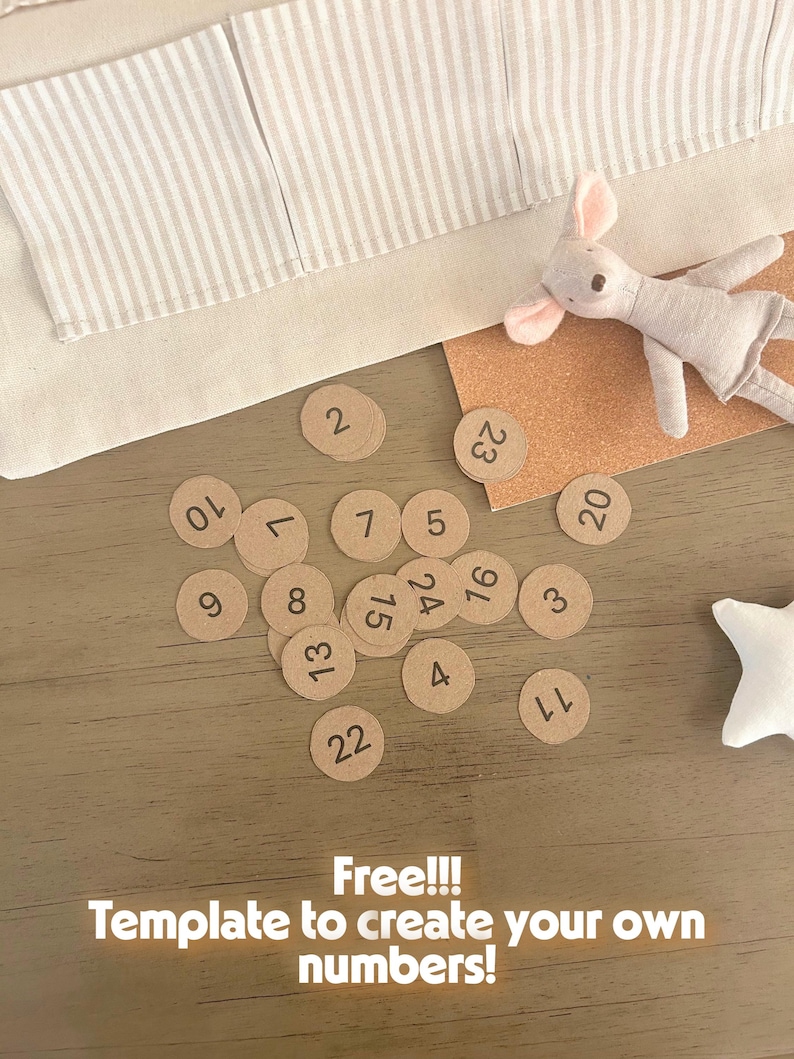 Advent Calendar PDF Sewing Pattern and Tutorial, Organizer, Baby Room ...