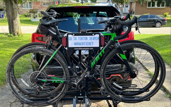 Bike carrier number plate holder sale