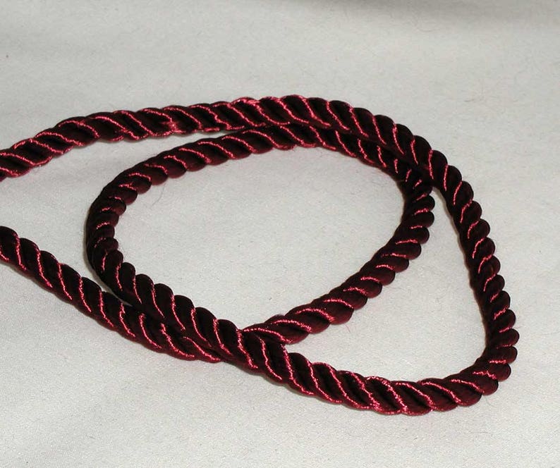Twisted Satin Cord 1/4 6mm Conso 11708 Available in Etsy