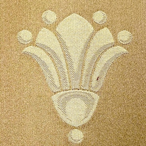 BEAUTIFUL 90s Soft Gold Stylized Fleur de Lis AND Napoleonic Bee Jacquard/Damask Fabrics - 55/56&quot; Wide