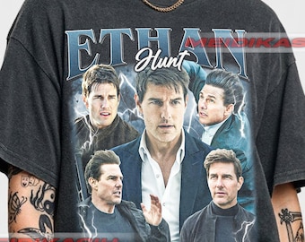 Koszulka z filmu „Mission Impossible” Ethana Hunta, koszulka z nadrukiem Ethana Hunta w kolorach Comfort, koszulka z Tomem Cruisem, bluza z nadrukiem „Mission Impossible”, prezent dla fanów filmu FD